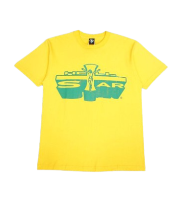 Hellstar Jesus Emblem Yellow T-Shirt