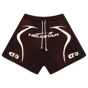 Hellstar Warm Up Shorts Brown