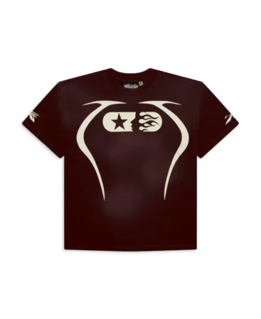 Hellstar Brown Warm Up T-Shirt