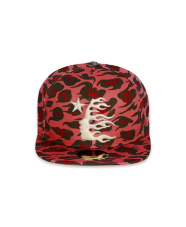 Hellstar Fitted Cheetah Print Hat