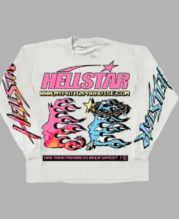 Hellstar Pixel Long Sleeve White