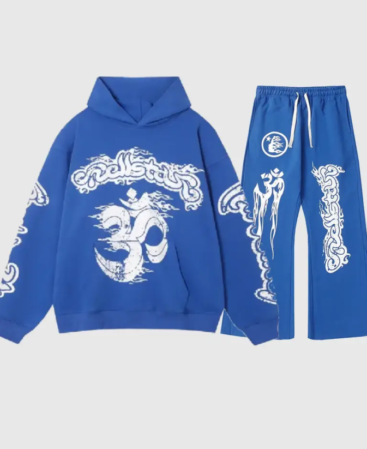 Hellstar Yoga Tracksuit Blue