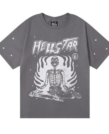 Hellstar Flaming Skeleton T-Shirt