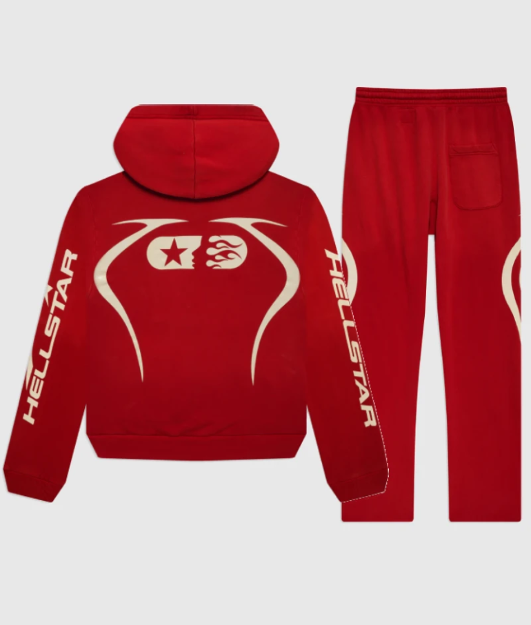 Red Hellstar Sports Tracksuit