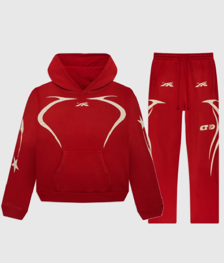 Red Hellstar Sports Tracksuit